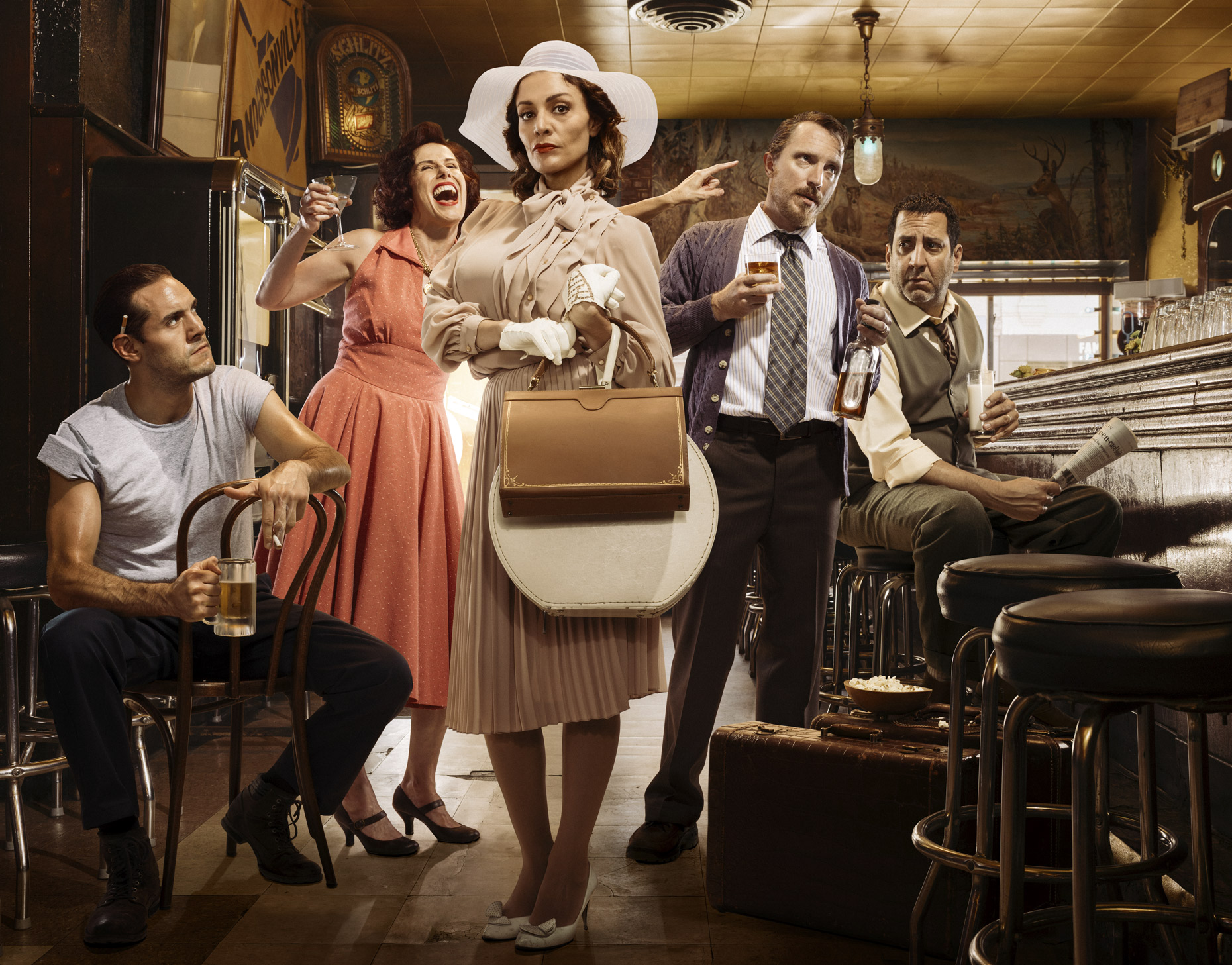 Group of vintage characters from the 40