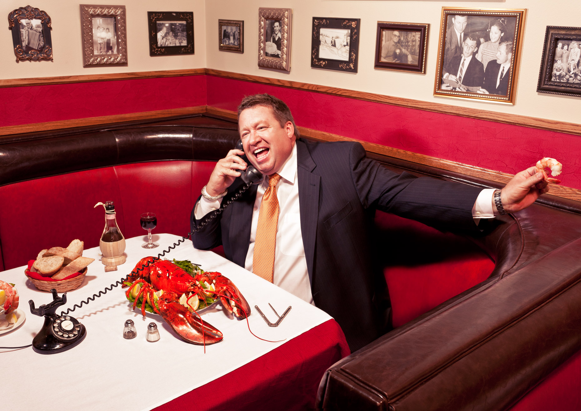Scott Harris with lobster | Saverio Truglia