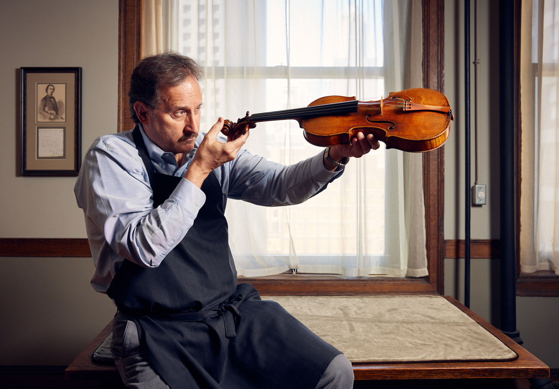 John Becker violin repair studio | lifestyle photography by Saverio Truglia