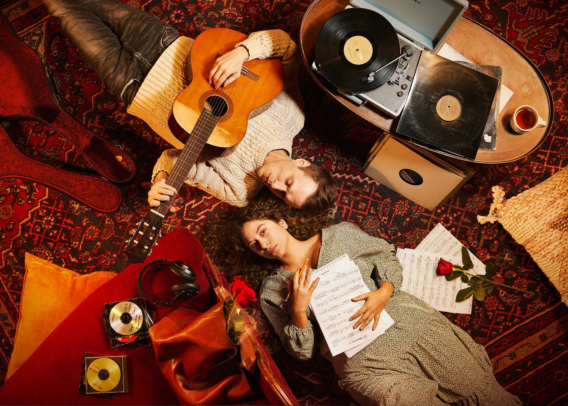 Key art for theatrical production of ONCE | Advertising photography by Saverio Truglia